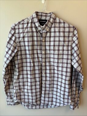 Bonobos grey and maroon Plaid Button-Down Shirt